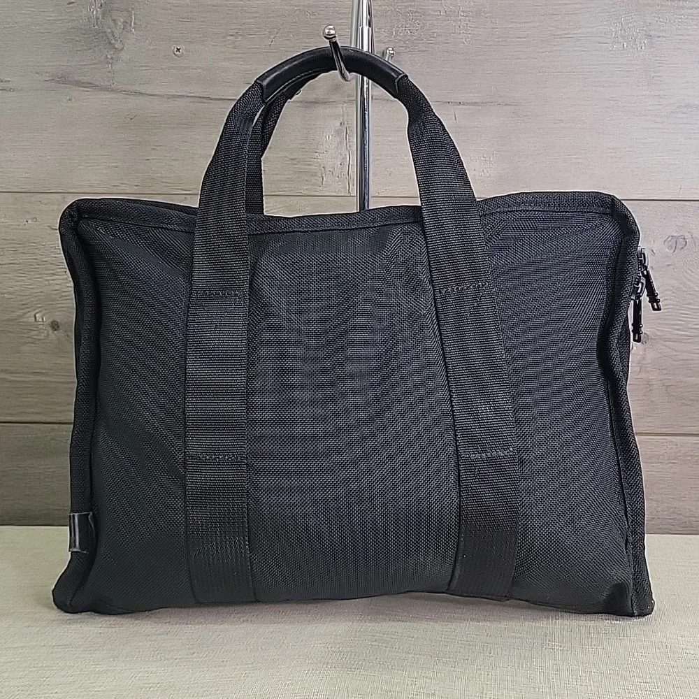 Tumi Black Ballistic Nylon Light Weight Business Portfolio Laptop Bag